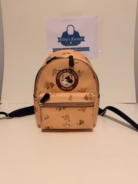 Coach X Disney Mini Minnie Mouse Mini Charlie Backpack